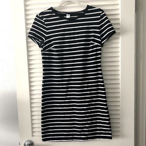 Old Navy striped body con dress